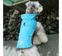 Chaleco forrado e impermeable para perros grandes, celeste