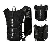 Chaleco Hidratacion Trail Running Mujer Hombre, Mochila Hidratacion para Bici Running, Ligero Deportes, Bolsillo Trasero para Vejigas de hasta 2L, Bolsillo Delantero para Vejigas de hasta 600ML
