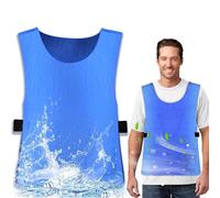 Chaleco Hielo, Chaleco PVA Refrigeración Anti Calor Verano Unisex, Chalecos Refrigerante para Hombres y Mujeres Ajustable, Chalecos de Enfriamiento Evaporativo, para Deportes Al Aire Libre