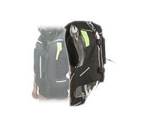 Chaleco Hinchable Ligero Chaleco Moto Airbag Alta Visibilidad Broches Ajustables, Tejido Duradero Y Transpirable. Chaqueta De Motociclista Para Todas Las Estaciones ( Color : Black , Size : L )