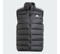 Chaleco Hombre Full Zip Adidas Essentials 3 Stripes Ligero GH4583 Negro