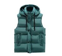 Chaleco Hombre Invierno,Chaleco Acolchado De Invierno Para Hombre, Ligero, Resistente Al Agua, Acolchado, Para Exteriores, Con Capucha Extraíble, Chaqueta De Trabajo Informal A Prueba De Viento, Si