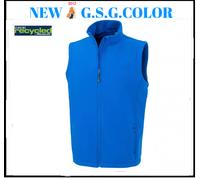Chaleco Hombre Softshell B/W 2 Capas Imprimible, PE Reciclado