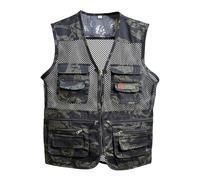 Chaleco Hombre Trabajo Verano Men'S Outerwear Vests With Multiple Pockets Ideal For Casual Wear In Spring Summer And Autumn Featuring Zipper Closure For Easy And Style (Camouflage Xxxxl)