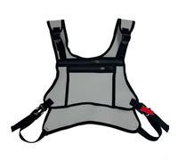 Chaleco impermeable de neopreno para correr y senderismo, cómodo acceso a los elementos esenciales durante las actividades al aire libre (blanco)