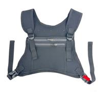 Chaleco impermeable de neopreno para correr y senderismo, cómodo acceso a los elementos esenciales durante las actividades al aire libre (negro)