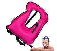 Chaleco inflable Snorkel para adultos, correas ajustables seguras, diseño flotante cómodo, engranaje de seguridad para principiantes, deportes de agua de inmersión hasta 220 libras