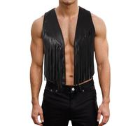 Chaleco informal abierto con flecos para hombre, ligero, para verano y primavera, para uso diario, en casa, y bodas. Chaleco Hombre Bolsillos Chaquetas Baratas