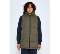 Chaleco largo acolchado sin mangas y capucha para mujer NOISY MAY