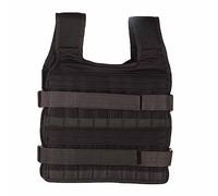 Chaleco Lastrado 15kg Chaleco Peso Entrenamiento Fuerza Transpirable Chaqueta Malla De Entrenamiento De Fuerza Ajustable Con 32 Bolsillos Para El Entrenamiento Físico (Sin Peso)