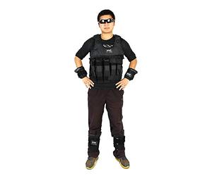 Chaleco lastrado ajustable DGLDCSHUAI con carga máxima de 50 kg, chaqueta lastrada para entrenamiento de boxeo, chaleco invisible para carga de peso, ropa de (vacío)