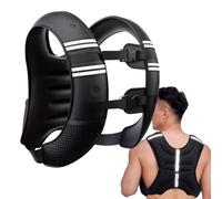 Chaleco lastrado para hombre, chaqueta de caminar con peso para mujer con tiras reflectantes - Equipo de entrenamiento ajustable para correr, caminar, deportes construcción muscular