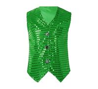Chaleco Lentejuela niño niña de Hip Hop Chaleco Disfraz Infantil Fiesta Baila Fin de Curso celebración 1 a 12 años - 2026 n31