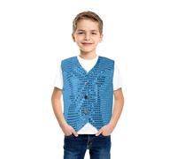 Chaleco Lentejuela niño niña de Hip Hop Chaleco Disfraz Infantil Fiesta Baila Fin de Curso celebración 1 a 12 años/2025/A