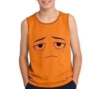 Chaleco ligero con estampado de dibujos animados para - parte superior transpirable para el día a día, ocio, exterior, diseño armonioso más cómodo, naranja, 13-14 años