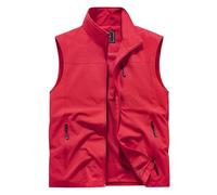 Chaleco ligero para hombre, chaleco utilitario sin mangas, con bolsillos con cremallera, forro de malla transpirable, ropa de trabajo casual, chaleco para pesca, senderismo, fotografía, viajes, verano