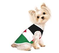Chaleco ligero para perro con estampado de bandera de Jordania, camisa sin mangas para gato, diseño de malla transpirable para caminar y jugar en verano