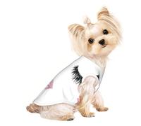 Chaleco ligero para perro con estampado de labios de pestañas, camisa sin mangas para gato, diseño de malla transpirable para caminar y jugar en verano