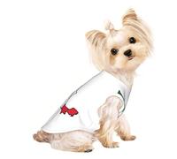 Chaleco ligero para perro con estampado de mapa de la bandera de México, camisa sin mangas, diseño de malla transpirable para caminar y jugar en verano