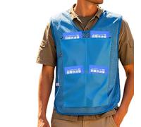 Chaleco ligero - Sistema de chaleco de trabajo transpirable, engranaje de bolsillo, talla para uso diario, construcción de tejido de flujo de aire, sistema de alivio del calor, ropa de trabajo al aire