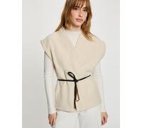 Chaleco marfil mujer 42