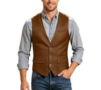 Chaleco Mujer Moda Cardigan Exterior Ligero para Hombre Versátil Ajustado Sin Mangas Capas Diarias Comodidad Actividades Cotidianas Chaqueta Informal Uso en Capas (Khaki, M)