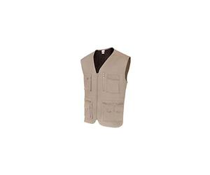 Chaleco multibolsillos carpintero talla s-xxl talla xxl color ropa color beige