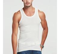 Chaleco muscular con espalda en Y para hombre, mezcla de algodón, casual, deportivo, culturismo, gimnasio, entrenamiento, tallas grandes, M, L, XL, 2XL, 3XL, opciones (2XL, blanco)