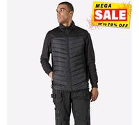 Dickies Hombre Generación Híbrido Casual para Trabajo Chaleco Cremallera Negro