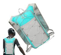 Chaleco para correr con sistema de hidratación para correr, chaleco de hidratación con rayas reflectantes, mochila ergonómica para correr, senderismo, montañismo, correr, equitación, deportes al aire