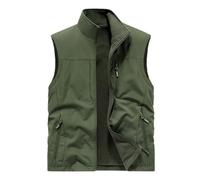 Chaleco para hombre al aire libre chaleco de pesca chaleco de trabajo fino con muchos bolsillos ligero chaqueta softshell sin mangas chaleco multifunción monocolor chalecos holgados cómodos chalecos
