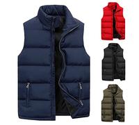 Chaleco para Hombre Chalecos Acolchado Exteriores Gilet de Invierno Chaqueta sin Mangas Bodywarmer Comodidad
