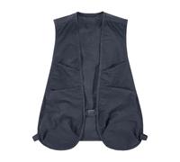 Chaleco para hombre con cuello en V chaleco de verano ligero estilo safari color sólido cómodo transpirable chaleco de trabajo muchos bolsillos al aire libre casual sin mangas chaleco de pesca chaleco