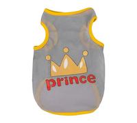 Chaleco para mascotas, blusa para mascotas, dobladillo delicado, suave, cómodo, de alta elasticidad, cuello redondo, patrón de dibujos animados, pijama para perro, camisa pequeña y delgada para