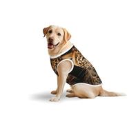 Chaleco para mascotas grande con estampado de leopardo para fiestas, viajes, transpirable, verano, ligero, suave, acogedor, sin mangas