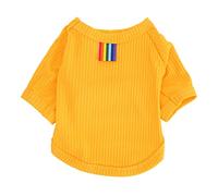Chaleco para perro con enfriamiento | Ice Silk Breathable Dog Shirt for Hot Weather | Sun Protection T Shirt for Small Dogs/Cats | Orange Summer Pet Clothes (M)