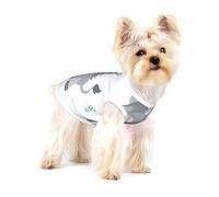 Chaleco para perro, estampado de burro sonriente, camiseta sin mangas para mascotas, camiseta suave para cachorros y ropa transpirable para gatos para razas pequeñas, talla L