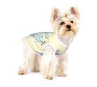 Chaleco para perro, hermoso estampado de orquídeas moradas, camiseta sin mangas para mascotas, camiseta suave para cachorros y ropa transpirable para gatos para razas pequeñas, talla L