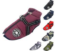 Chaleco para Perros, Abrigo para Perros Impermeable, Chaleco térmico con Tirantes para Perros Invierno cálido y Suave 9 Colores de l púrpura