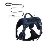 Chaleco para perros, arnés de cable, conjunto de correas para entrenamiento para correr y nadar para perros pequeños a grandes, arnés reflectante