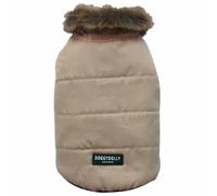 Chaleco para perros pequeños de invierno de DoggyDolly, beige