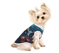 Chaleco para perros Shoal of Fish - Ropa de verano para perros, linda ropa para mascotas para perros pequeños y medianos