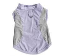 Chaleco para Transpirable Malla, Morado y Gris, Morado, M | fibra poliéster, diseño tipo chaleco - protección solar para mascotas, ial para , para comodidad