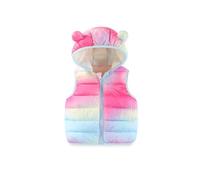 Chaleco pliable imperméable pour enfant, léger et résistant à l'eau, idéal pour les activités en plein air des tout-petits, avec capuche intégrée et poches pratiques (Multicolour, 12-18 Months)