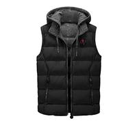 Chaleco Plumas Hombre, Chaleco Negro Con Cremallera Encapuchado Calefactable Elegantes Chaleco Plumas Acolchado Chaleco De Trabajo Deportes Invierno Chaleco Trabajo Chalecos Chaleco Acolchado Azul