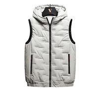 Chaleco Plumas Hombre Ligero,Chalecos Para Hombre Beige Con Capucha Tallas Grandes Calentadores De Cuerpo Chaleco Chaleco Acolchado Ligero Chaqueta Sin Mangas Informal Abrigo Chaleco Al Aire Libre C