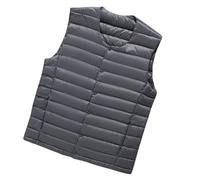 Chaleco Plumas Hombre Ultraligero, Chaleco Sin Manga Hombre Sin Manga Casual Ligero Cálido Chaqueta Invierno Cuello Alto Casual Acolchados Cazadora Con Bolsillos Y Cremallera Al Aire Libre De Ocio
