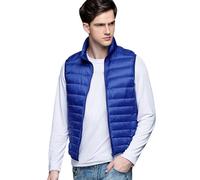 Chaleco Plumas Ligero Hombre Chaleco Acolchado Hombre Chalecos Acolchados Chaleco Guateado Hombre Chaleco Plumon Ultraligero Hombre Chaqueta Abrigo sin Mangas Hombre Chaleco Plumifero Hombre Zafiro L