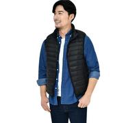 Chaleco Plumas Ligero Hombre Chaleco Plumon para Hombre Acolchado Chalecos Acolchados Hombre Chaleco Guateado Ultraligero de Hombre Abrigo Puffer Chaleco Plumifero Pluma sin Mangas Hombre Negro L