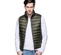 Chaleco Plumas Ligero Hombre Chalecos Acolchados Hombre Chalequillo Chalecos Caballero Gilet Chaleco Acolchado Ultraligero Hombre Chaleco Plumon Abrigo Pluma Sin Mangas Hombre Talla Grande Verde M